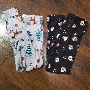 🦌BUNDLE!🎅 Wonder Nation & SO Kids Leggings - Gray & Black with Festive Prints